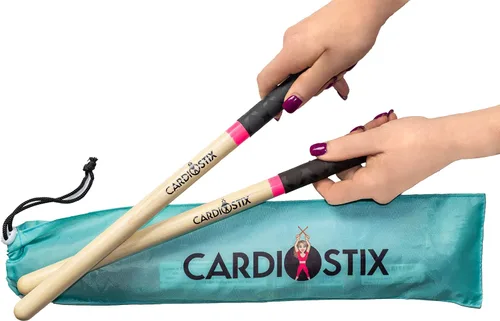 Miniatura 7 de CardioStix Baquetas cardiovasculares de madera de nogal americano de alta calidad de 8 onzas (1 par que elijas) Para batería, fitness, clase Negro