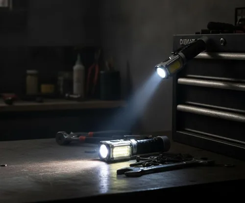 Miniatura 4 de Linterna Anhay Recargable 2000LM Linterna EDC con Luz Roja Verde 5 Modos Linterna LED Brillante Linterna Magnética Potente y Mini Linterna
