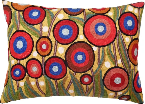 Miniatura 27 de Funda de almohada lumbar Klimt Pájaros verdes Árbol de la vida Floral moderno Almohadas para exteriores Cojín de silla de mediados