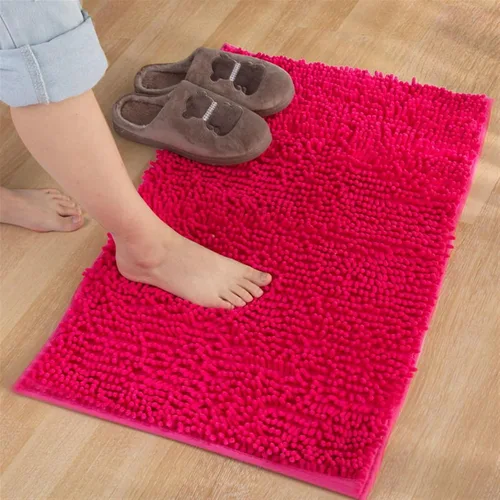 Miniatura 9 de Reyox Tapete de baño de felpilla gruesa, suave, duradero, absorbente de agua, de secado rápido, antideslizante, para cocina, baño, dormitorio, Café