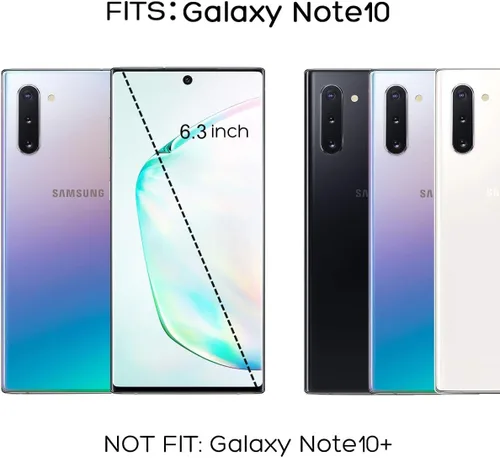 Miniatura 2 de ULAK Funda para Galaxy Note 10, resistente a los golpes, resistente, funda protectora transparente de TPU suave para Samsung Galaxy Note 10 de 6.3