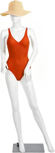 Giantex Maniquí femenino de cuerpo completo de 70 pulgadas, forma de vestido de tamaño real con cabeza giratoria de 360°, diseño desmontable,