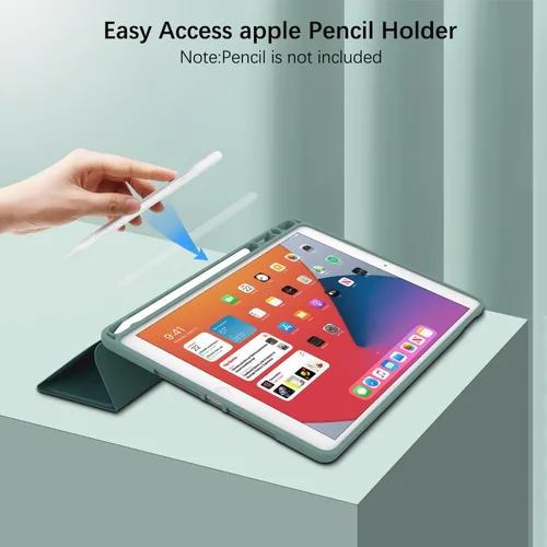 Miniatura 3 de Funda para iPad de 6ª/5ª generación de 9.7 pulgadas (2018/2017), iPad Air 2 y 1 (2014/2013), funda protectora con soporte para lápices, funda