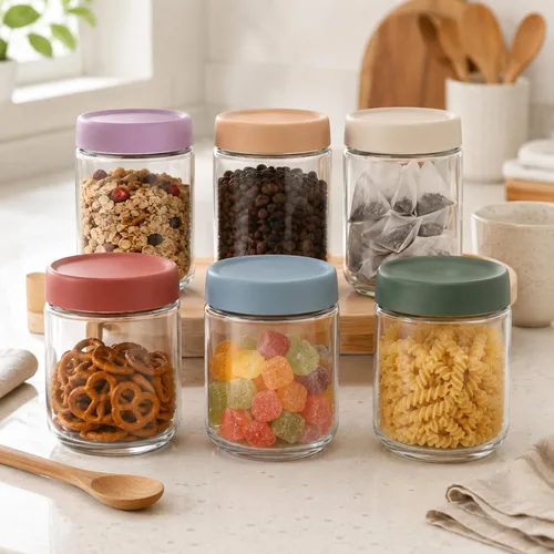 Miniatura 7 de Artcochan Recipientes para Avena Nocturna con Tapas Frascos de Vidrio de 16 oz Paquete de 6 Frascos de Vidrio Mason con Tapas Herméticas, Perfectos