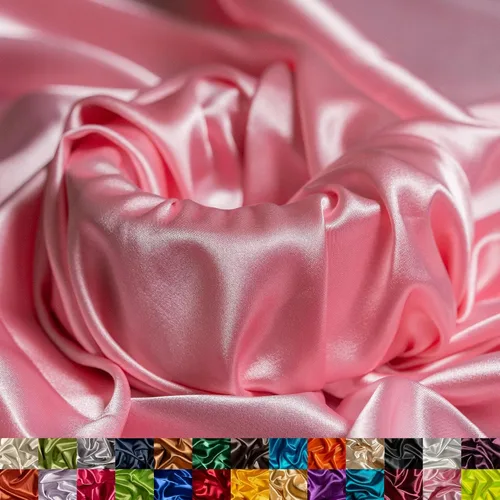 Miniatura 13 de Ice Fabrics The Yard - Tela de satén elástica Charmeuse de 58/60 pulgadas de ancho, sedosa y suave para coser ropa, vestidos, vestidos de noche