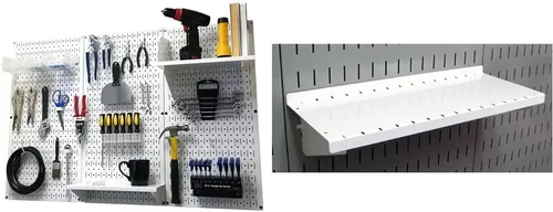 Miniatura 23 de Organizador de herramienta control de pared 30-wrk-400wb estándar panel perforado mesa de trabajo de metal, 30-WRK-400 BB Negro