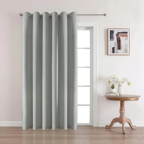 Miniatura 27 de CUCRAF - Juego de 2 paneles de cortinas de ventana con oscurecimiento total del 100%, de 54 pulgadas de largo, con aspecto de lino falso, cortinas