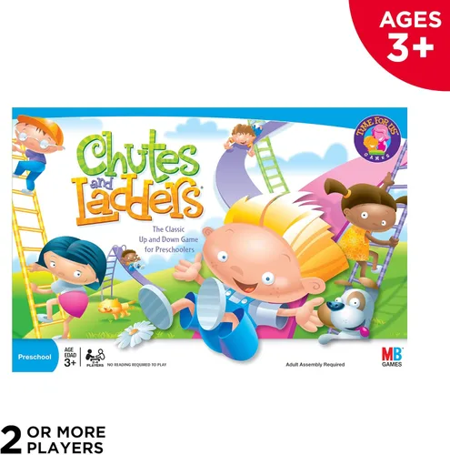 Miniatura 3 de Hasbro Gaming Juego de toboganes y escaleras 2 a 4 jugadores Regalos de regreso a clases para niños Juegos de aula para preescolar Edades 3+