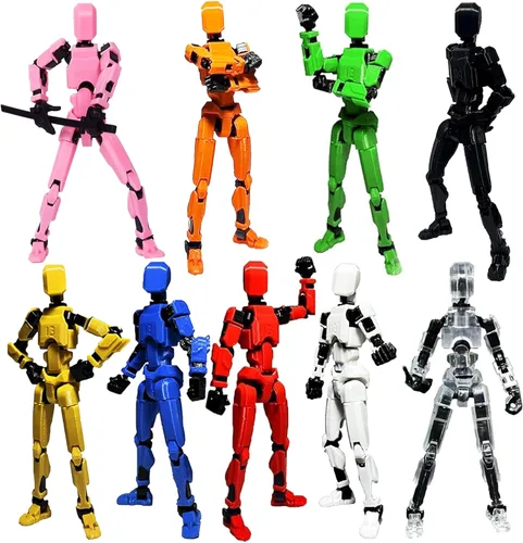 Miniatura 8 de Dumwick Juego de figuras de acción de Titan 13, figuras de acción de robot Titan 13 impresas en 3D multiarticuladas móviles, figuras de acción Nova