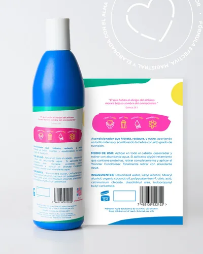 Miniatura 2 de Acondicionador DEYA Wonder, hidrata restaura y proporciona brillo. Hidrata Acondiciona y Provee Brillo Para Todo Tipo de Cabello. (16 oz)