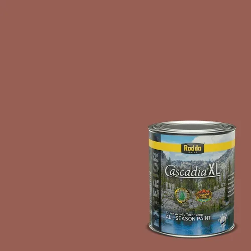 Miniatura 105 de Rodda Paint CASCADIA XL Pintura e imprimación satinada para exteriores en uno, cuarto de galón, Metropolis Mood
