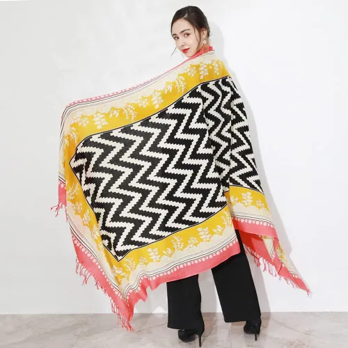 Miniatura 242 de DANA XU Manta de pashmina extragrande 100% de lana merina, bufanda de viaje, bufanda de cachemira para mujer, otoño e invierno, chal de gran