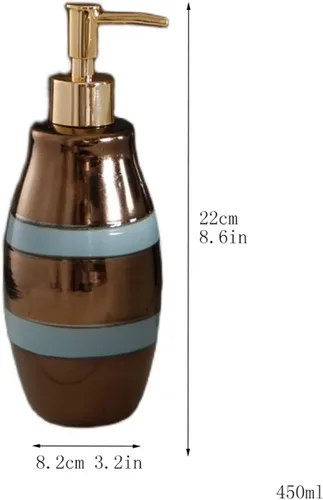 Miniatura 2 de Soap Dispenser Handsoaps Dispenser Nordic Retro Soap Dispenser Shampoo Lotion Bottle Push-type Ceramic Soap Dispenser Shower Gel Dispenser Can Be