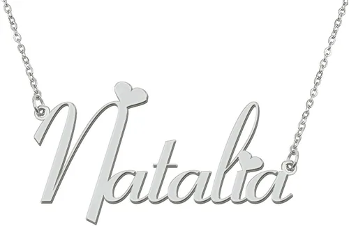 Aoloshow Collar personalizado con nombre y pulsera hecha a medida con cualquier nombre, joyería de acero inoxidable para mujeres y mamás