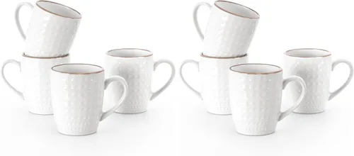 Miniatura 23 de famiware Venus - Tazas de café para 4, juego de tazas de 12 onzas, taza para beber con asa para café, té, cacao, leche, carbón