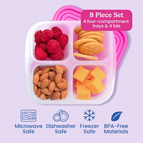 Miniatura 3 de EasyLunchboxes ELB4 - Caja para aperitivos (4 compartimentos)