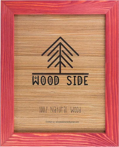 Miniatura 14 de Portarretratos tamaño póster de madera rústica Madera sólida natural ecológica ara montaje en pared con acabado rústico Gris antracita