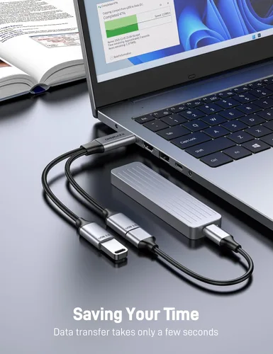 Miniatura 4 de Divisor USB 3.0 de 1 en 2 salidas, cable USB divisor Y, cable USB macho a 2 hembras para PC, tableta, portátil, MacBook, teclado, PS4, PS5, mouse