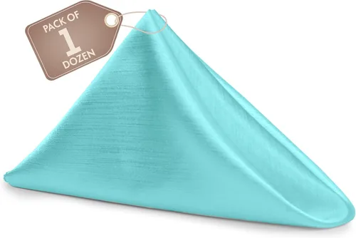 Miniatura 43 de Ultimate Textile -1 docena de servilletas reversibles Shantung Satin - Majestic - Servilletas de tela Majestic de 17 x 17 pulgadas, color marrón