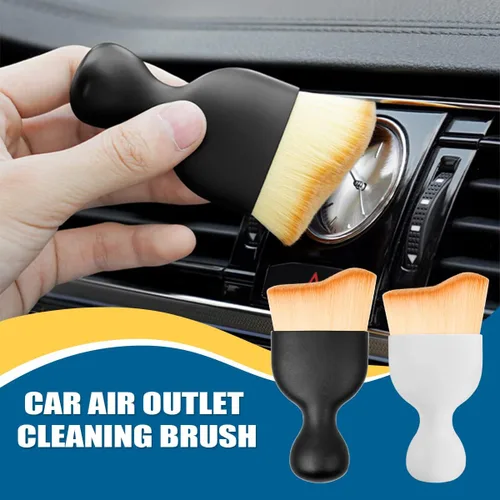 Miniatura 4 de BELOMI Cepillo de detalles para automóvil, cepillo para quitar el polvo interior del automóvil, herramienta de limpieza de cerdas suaves