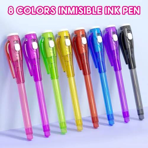 Miniatura 5 de Juego de Tinta Invisible Espía para Niños, Juguetes de Regalo de Fiesta para Niñas y Niños, Marcadores Mágicos para Niñas y Niños, Diversión al Aire