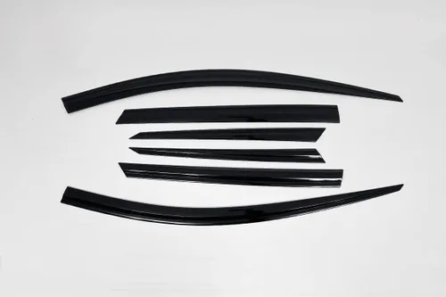 Miniatura 3 de AUTOCLOVER - Deflectores de viento para ventana lateral teñidos en negro ahumado, 6p, compatibles con 2023 All New Sportage, E260