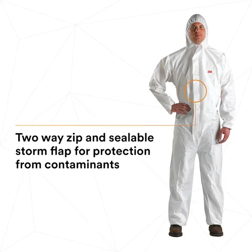Miniatura 6 de 3M 4510Overoles desechables, L, Blanco, 25
