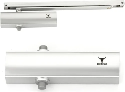 Miniatura 16 de Cierrapuertas de grado comercial/residencial – Cierre automático hidráulico de 3 resortes de aluminio resistente – Velocidad ajustable, montaje