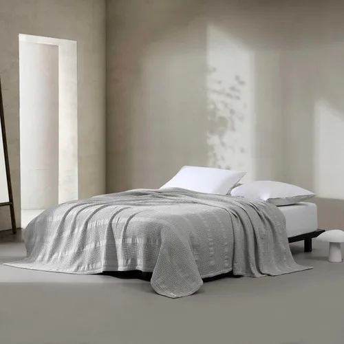 Miniatura 10 de Calvin Klein - Manta Queen, ropa de cama de algodón suave, manta de cama de peso medio (blanco, Queen)