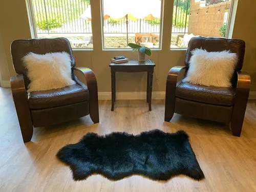 Miniatura 74 de LAMBZY Alfombra de pelo de oveja sintética, hipoalergénica, súper suave, sedosa para sala de estar, habitación de los niños, sofá