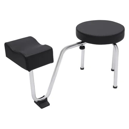 Reposapiés de pedicura, taburete ajustable para pies, reposapiés, reposapiés, pedicura, soporte para reposapiés para Nail Tech Spa, salón de Negro