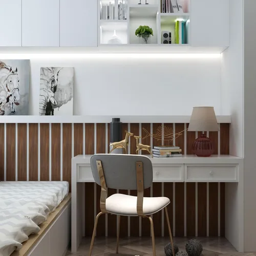 Miniatura 3 de YENHOME Papel tapiz de madera para despegar y pegar, cinta de grano de madera, papel tapiz de madera de nogal, borde de papel de pared de madera