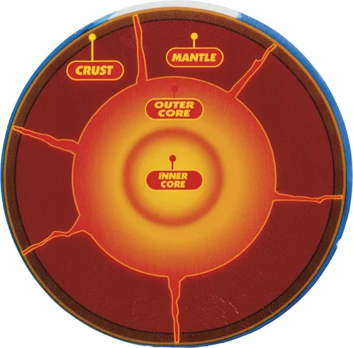 Miniatura 3 de Toysmith Squishy Planet Earth Ball - Bola de estrés con capas, juguete educativo