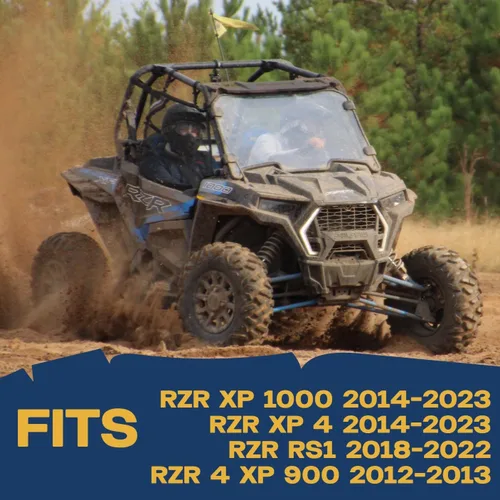 Miniatura 2 de Polaris Ranger Crew 570 Tamaño completo, XP 570 Crew, 2015, 2016, 2017, 2018, 2019, 2020, 2021, 2022, 2023 Juego de pastillas de freno de cerámica