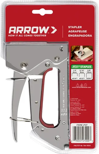 Miniatura 8 de Arrow JT27 - Pistola de grapas ligera para tapicería, manualidades, oficina, se adapta a grapas de alambre fino de 1/4", 5/16" o 3/8".