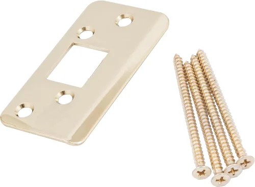 Miniatura 8 de Stone Harbor Hardware Jamb Saver Strike Plato, 1-7/8" x 3-5/8", 2-1/4" de centro a centro, latón antiguo