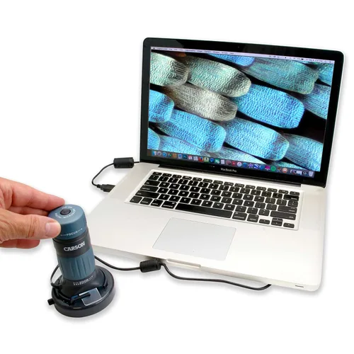 Miniatura 2 de Carson zPix 300 Zoom 90x-480x Power USB Microscopio digital con cámara integrada y captura de video (MM-940)