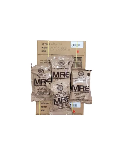 Miniatura 3 de MRE con fecha de inspección 2023 o más recientes (comidas listas para comer) Auténtico excedente militar de Estados Unidos sabor surtido