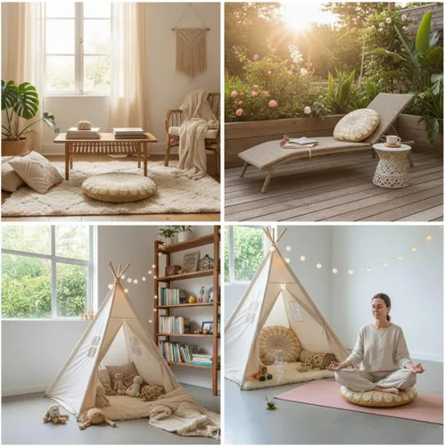 Miniatura 8 de Mandala Life ART Funda de cojín para el suelo bohemia – Decoración de lujo para habitación artesanal, funda de puf para meditación, yoga y área