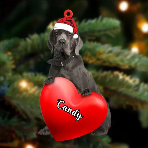 Miniatura 12 de Adornos de Navidad personalizados para perros, nombre personalizado, adorno de Malamute de Alaska, adornos acrílicos, regalos de Navidad, amantes