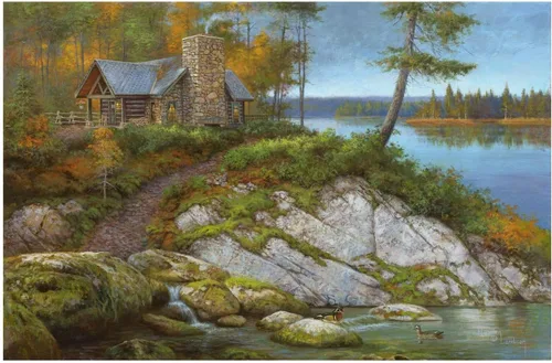 Miniatura 27 de Kit de pintura por números de Ledgebay para adultos: kit de pintura por números para principiantes a avanzados - Divertidos proyectos de arte y Ruta
