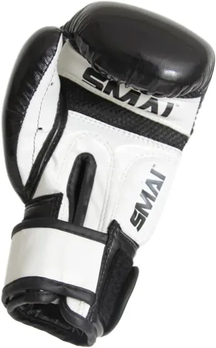 Miniatura 3 de SMAI Guantes de boxeo de cuero MMA para niños: guantes de kickboxing profesionales con protección mejorada para la muñeca y los nudillos. Cuero