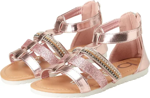 Miniatura 4 de bebe Sandalias para niña Sandalias de gladiador con diamantes de imitación y purpurina (niña pequeñaniña grande), Blanco, 0 Little Kid
