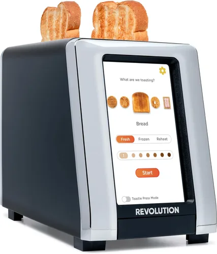 Tostadora inteligente Revolution R180 Connect con pantalla táctil y tecnología InstaGLO de alta velocidad – Elige entre 6 tipos de pan, 7 niveles de