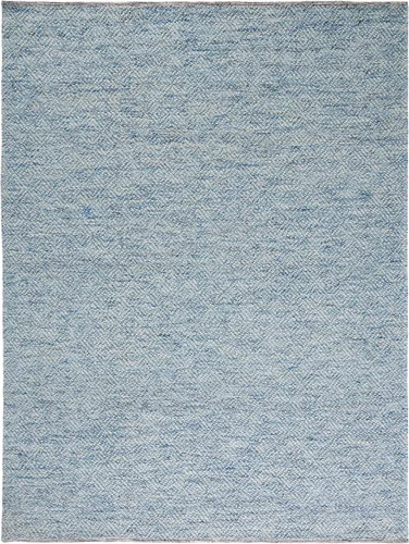 Miniatura 3 de SAFAVIEH Colección Natura - Alfombra decorativa de 2 x 3 pies, azul, lana hecha a mano, ideal para áreas de alto tráfico en entrada, sala de estar
