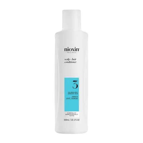 Nioxin System 3 Scalp + Hair Thickening Conditioner for Colored, Dry, & Damaged Hair with Light Thinning | Maintain Vibrant Color | Strengthen &