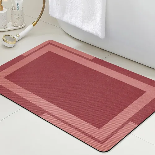 Miniatura 42 de ACCUMTEK Alfombrilla de Baño Ultra Delgada, Alfombrillas de Baño Antideslizantes con Respaldo Mejorado para Colocar Bajo la Puerta, Alfombras