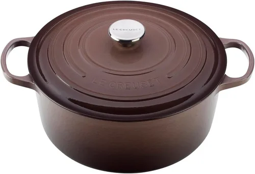 Miniatura 3 de Le Creuset Signature horno francés redondo de hierro fundido esmaltado, 7-1/4 cuartos de galón, Cacerola de hierro fundido 6.85 L, Marseille