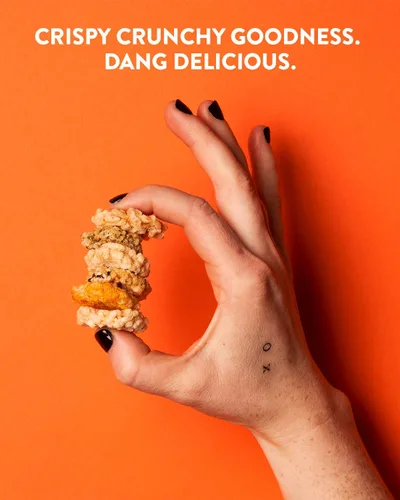 Miniatura 6 de Dang Chips de arroz tailandés Coconut Crunch Paquete de 12 Crujientes de arroz veganos, sin gluten, sin OMG, aperitivos saludables hechos