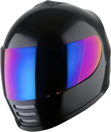 WOW Casco integral para motocicleta, bicicleta urbana BMX MX para niños: HKYB15 Negro brillante